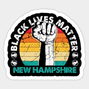 New Hampshire black lives matter political protest Sticker